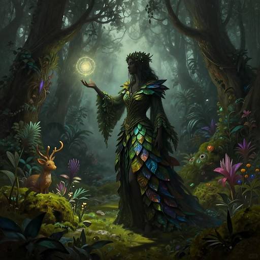 Mystical Forest Guardian in Celtic Fantasy