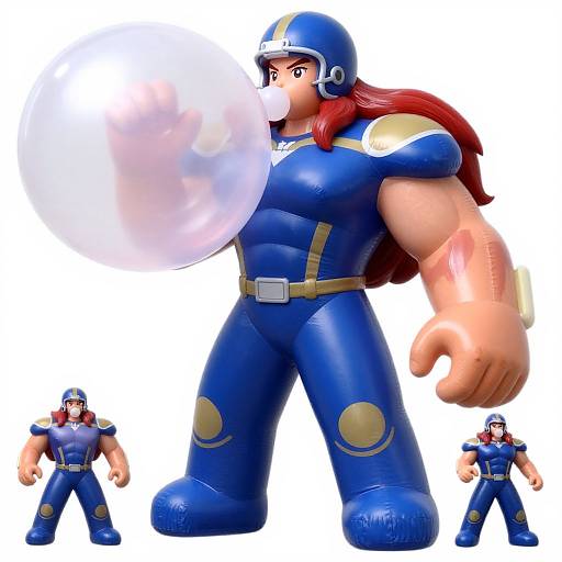 Inflating Apocalyptic Football Warrior Woman