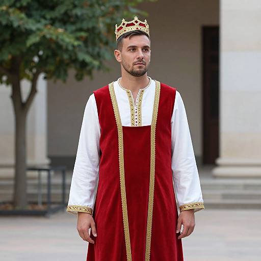 Roman Costume Man in Crown