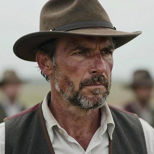 Portrait of a Rugged Middle-Aged Man