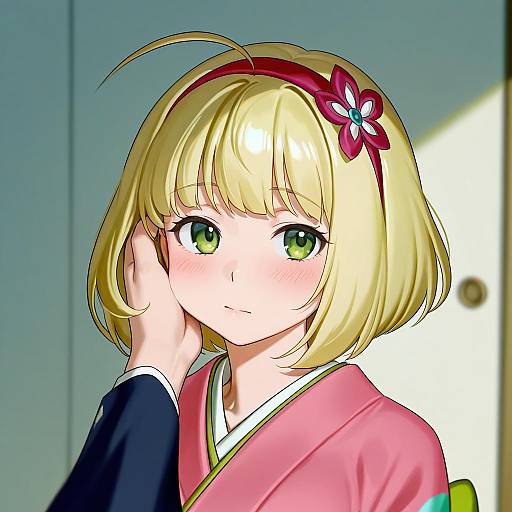 Illustration of Moriyama shiemi, ao no exorcist in the style of Nia (nia4294)