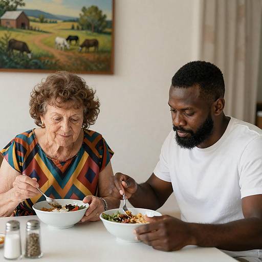 Dining Together: A Moment Captured