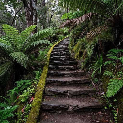 Sunlit Forest Path Walk