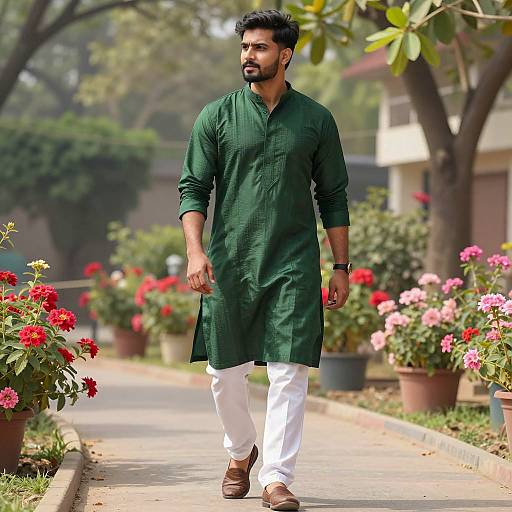 Stylish Indian Man in Traditional Outfit