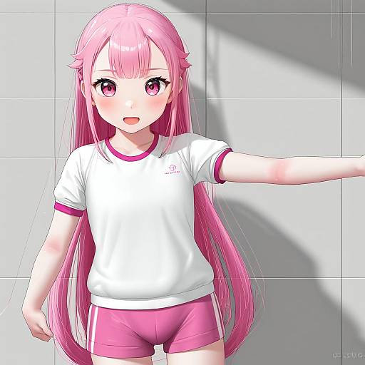 Illustration of Hakamada hinata, rou-kyuu-bu! in the style of Gweda