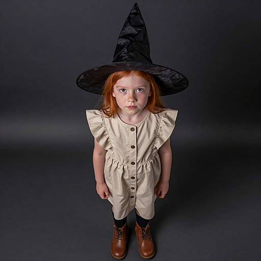 Enchanting Young Witch Costume Portrait