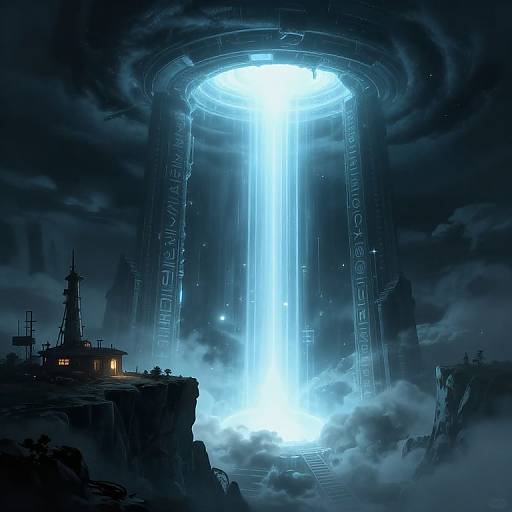 Ancient Otherworldly Gateway Illustration