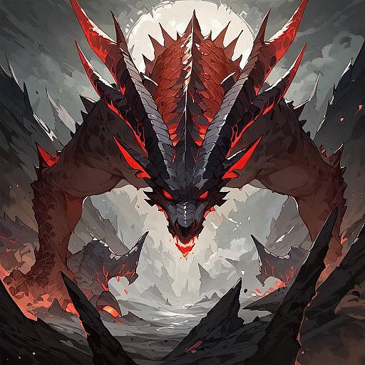 Elder Black Shadow Dragon in Cave