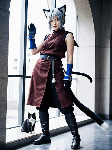 Cosplay photo of monk (final fantasy). Costume clothes