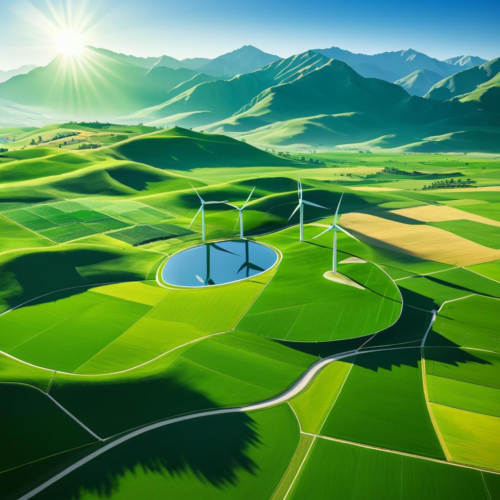 Scenic Renewable Energy Landscape