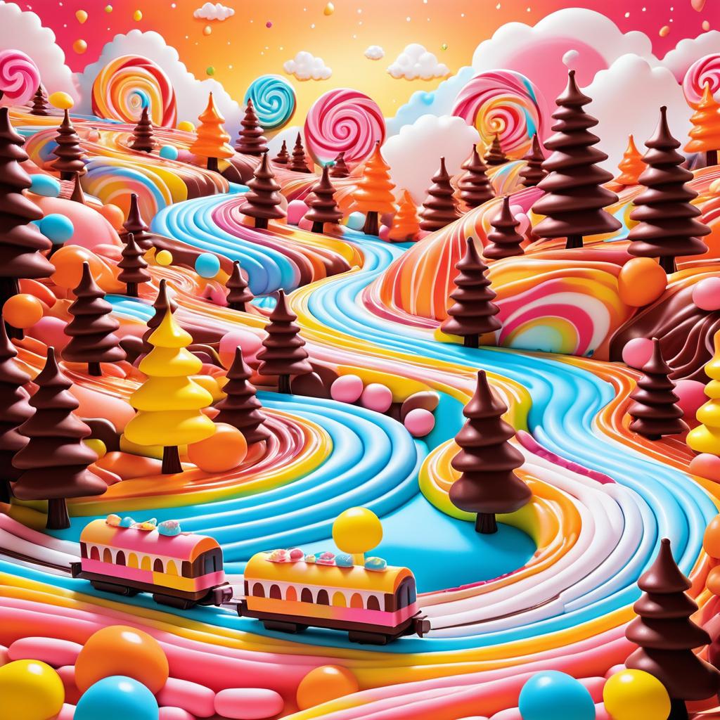 Candy Train in a Chocolate Wonderland