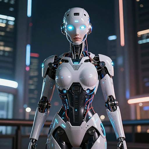 Ultra-Realistic Cybernetic Android Cosplay