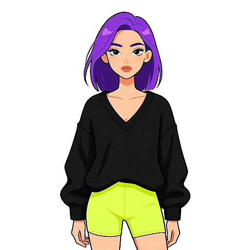 Woman in Casual Streetwear Outfit