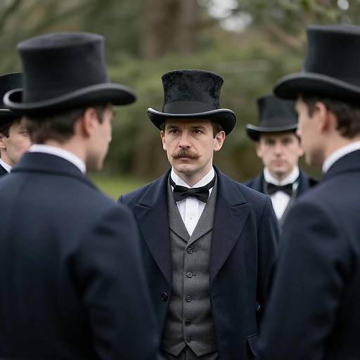 19th Century Group Portrait in Forest