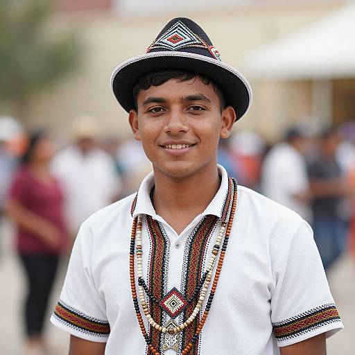 Realistic Male in National Costume