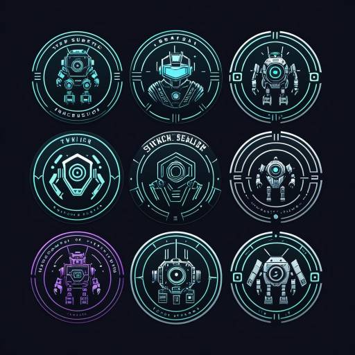 Cyberpunk Robot Twitch Subscription Badges