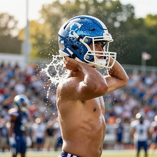 Dynamic Waterboy Football Action Scene