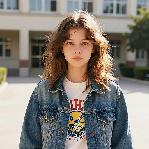 Messy Fringe Teen Fashion Editorial