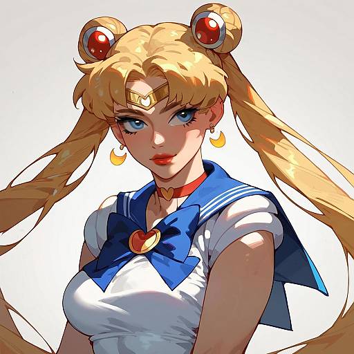 Faceless Sailor Moon Vector Artwork