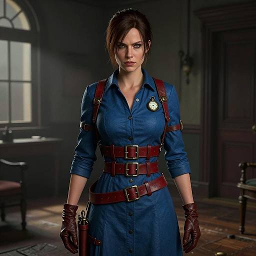 Eerie Alice in Resident Evil Costume Art