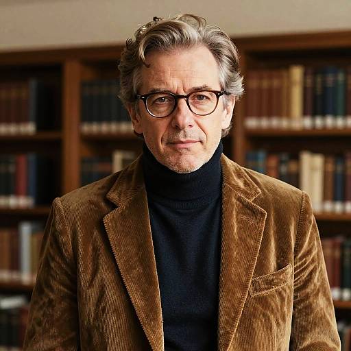 Auburn Hairstyle on Older Man