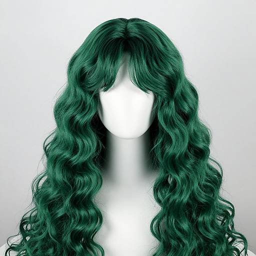 Wild Oversized Green Witch Wig