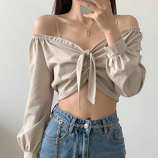 Stylish Woman in Casual Fashion Photo