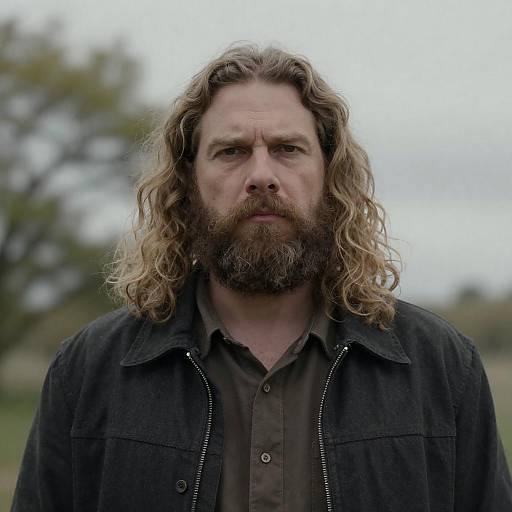 Serious Middle-Aged Man Outdoors