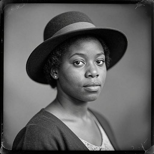 Vintage Black Woman Portrait