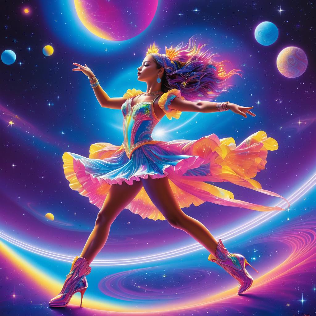 Celestial Dance of a Cosmic Girl