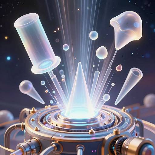 Surreal Mechanical 3D Shape Generator