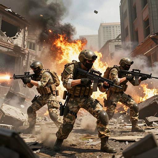 3D Modern Warfare Elite Squad Combat