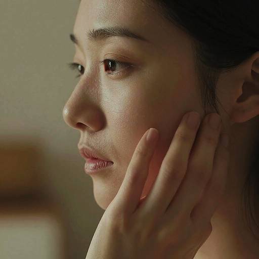 Intimate Close-Up of Tender Touch