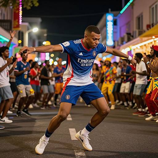 Mbappe Dancing at Vibrant Festival