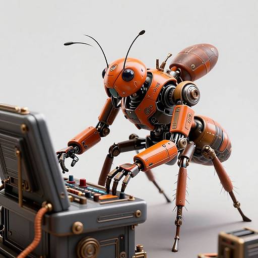 Steampunk Mechanical Ant Robot