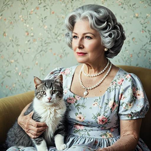 Vintage Cat Cosplay with Soft Lighting