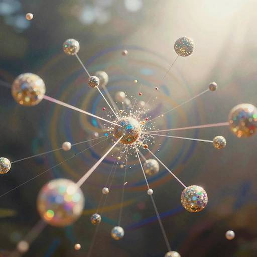 Quantum Realm in Abstract Artistry