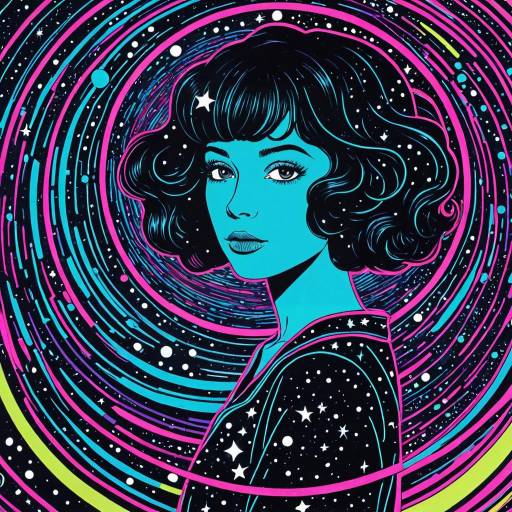 Cosmic Girl in a Galactic Symphony Cosmic Girl in a Galactic Symphony