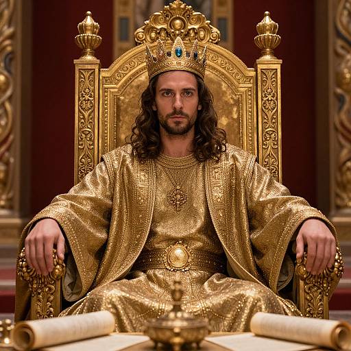 Majestic Portrait of King Solomon