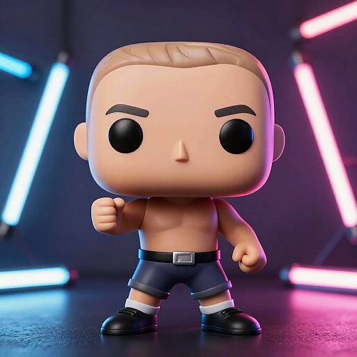 Neon-Lit Bald Funko Action Figure