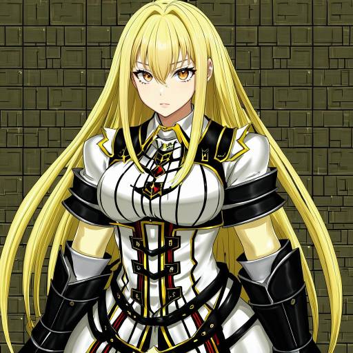 Illustration of Aiz wallenstein, dungeon ni deai wo motomeru no wa machigatteiru darou ka in the style of Geewhy