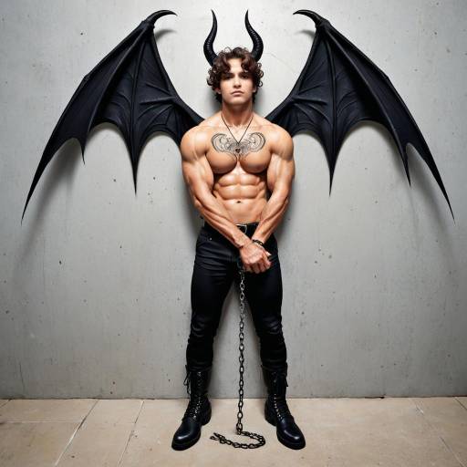 Muscular Demon-Themed Male Character Art Muscular Demon-Themed Male Character Art