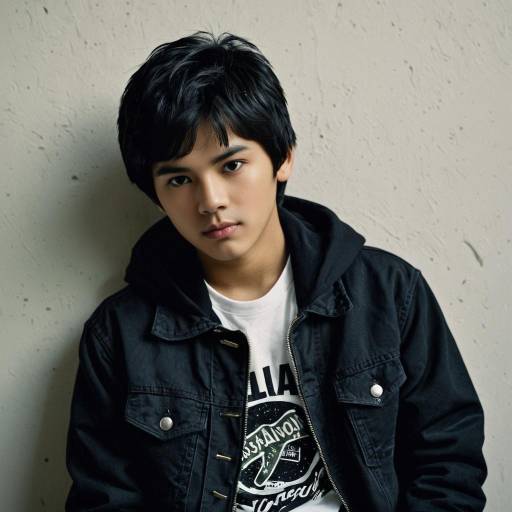 Latino Youth in Casual Dark Jacket