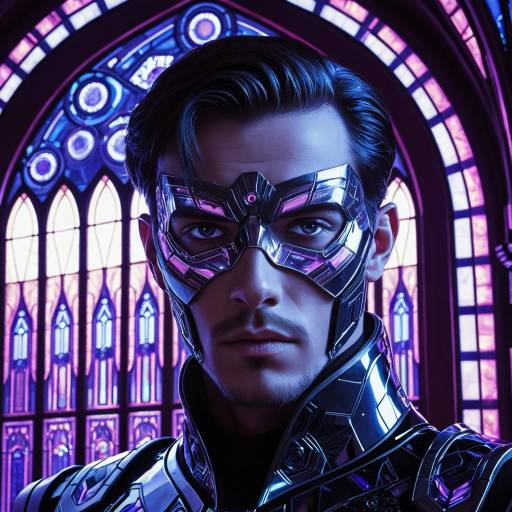 Cybernetic Opera Singer in Futuristic Opera House Cybernetic Opera Singer in Futuristic Opera House