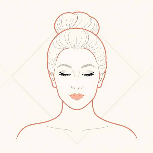 Minimalist Mature Woman Portrait