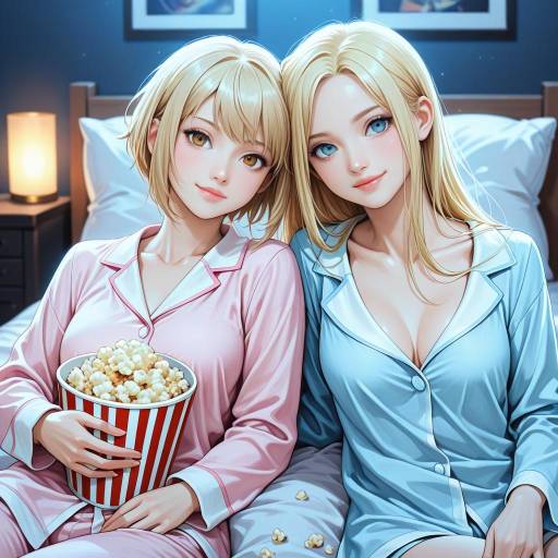 Aigis and Friends Enjoy a Cozy Night