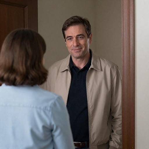 Casual Portrait of Man in Doorway