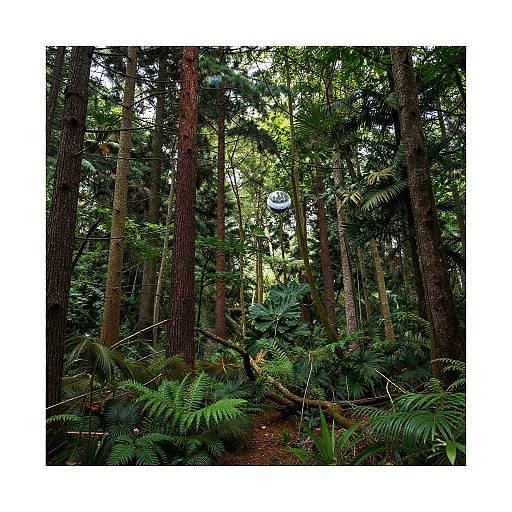 Surrealist Forest Landscape Collage