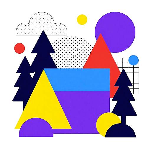 Colorful Abstract Geometric Illustration