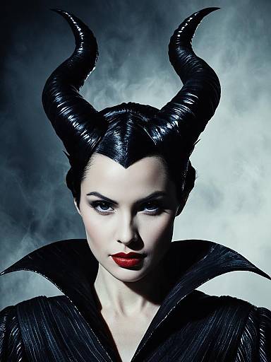 Cinematic Maleficent-Inspired Striking Villain Portrait